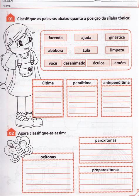 Acentuação Gráfica Exercícios 6o Ano