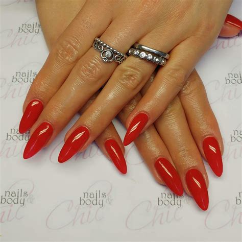 24 Bold Red Acrylic Nail Styles Youll Adore