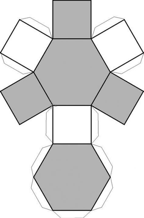 Dibujo Recortable Hexagonal Figuras Geométricas Figuredrawing