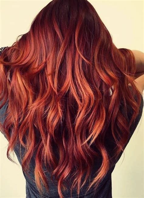 70 Red Hairstyle With Highlights Lowlights And Balayage 2022 Updated Artofit