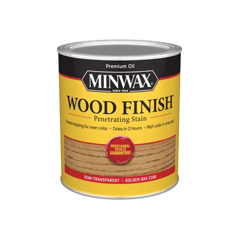 Minwax Oil Based Wood Stain Semi Transparent Golden Oak 1 Qt Gilford