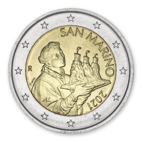 2 Euro Moneta • San Marino 2021 • Nacionalinė