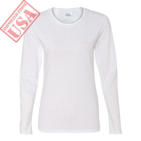 gildan women s heavy cotton missy fit long sleeve t shirt