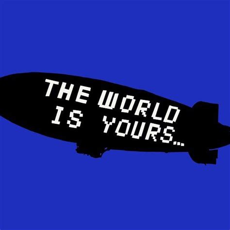 The World Is Yours Blimp Travis Scott Iphone Wallpaper Scarface