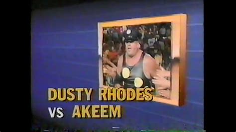 Dusty Rhodes Vs Akeem Wrestling Challenge Nov 19th 1989 Youtube