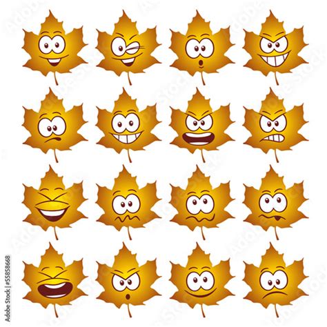 Emoticons Autumn Stock Illustration Adobe Stock