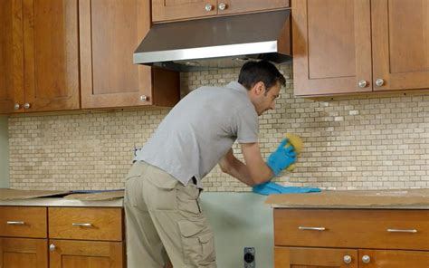 Installing Ceramic Tile Backsplash In Kitchen Aurora