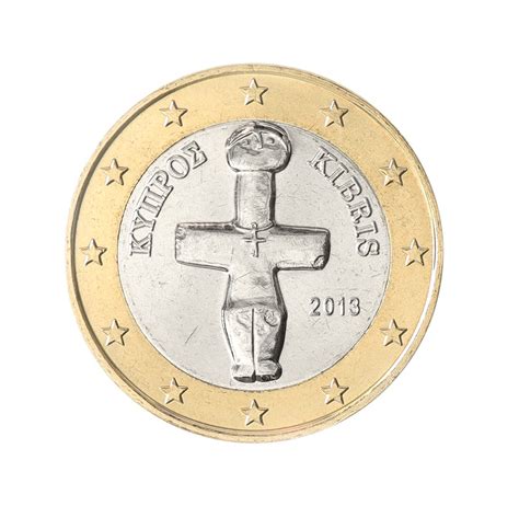 Cyprus 1 Euro Coin 2008 2021 Km 84 Mint Cross Eu