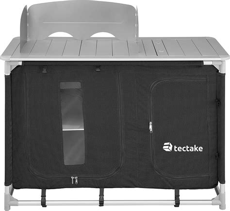 Buy tectake Camping Kitchen 116x52x107 black/grey from £253.99 (Today) - Best Deals on idealo.co.uk