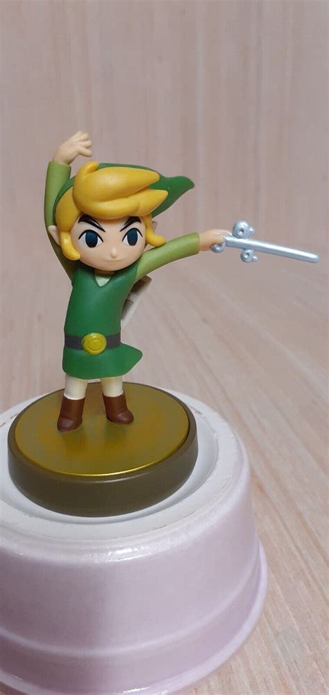 Amiibo Toon Link Figure Legend Of Zelda Botw Totk Nintendo Switch Character