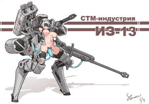 Stmast Tagme 1girl Bdsm Breasts Large Breasts Mecha Musume White Hair Image View