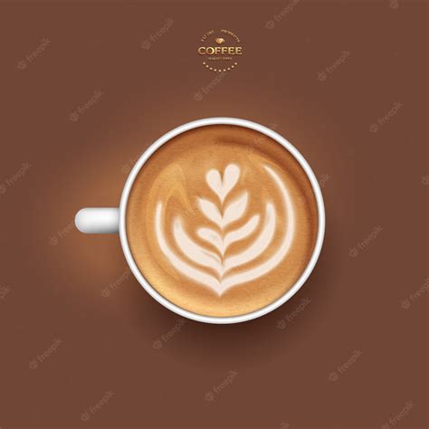 Premium Vector Realistic Vector Isolated White Cup Of Coffee Latte