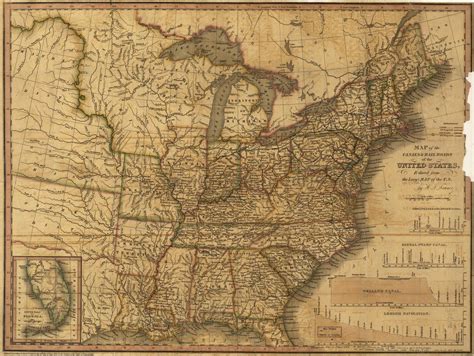 19th Century Map Of America Map