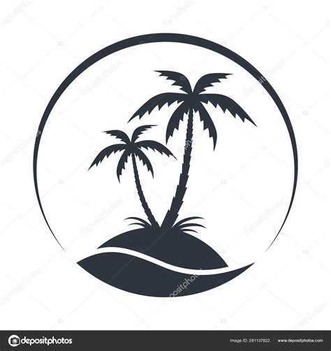 Island Symbol Stock Vector Image By ©archivector 281137822
