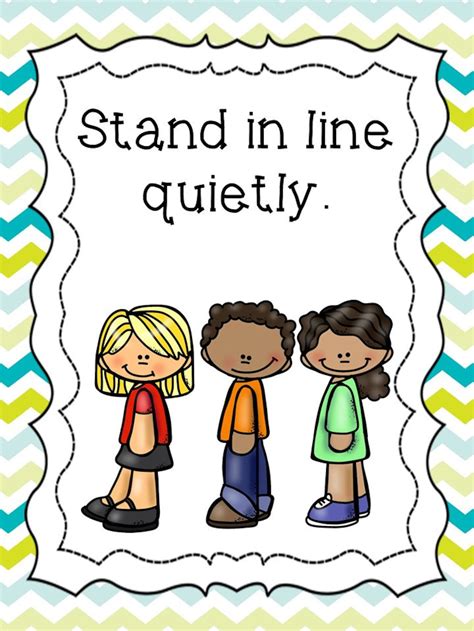 8 Printable Class Rules Posters Full Page Classroom Charts Etsy