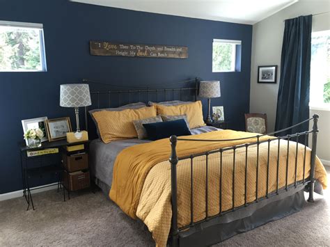 Navy Blue And Yellow Bedroom Ideas Living Room