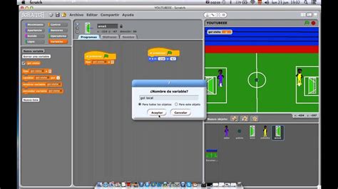 Juego Fácil de Fútbol de Scratch Parte4 YouTube