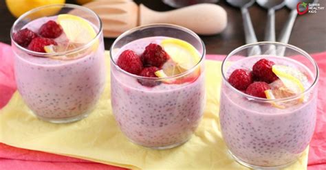 Lemon Raspberry Chia Pudding Recipe Healthy Ideas For Kids