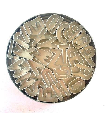 3 Alphabet Cookie Cutters Abc Letter Cookie Cutter Set Of 3 Kate