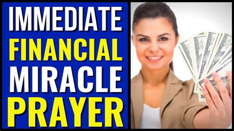 Financial Miracle Prayer That Works Immediately Prayer For Immediate