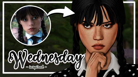 Wednesday Addams Inspired 🕸 Cc List Sims 4 Create A Sim Youtube