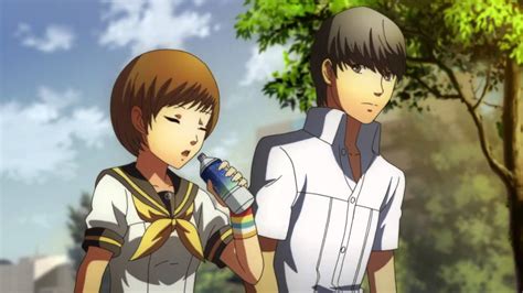 It uses the same characters and setting as its inspiration. HD Persona 4: The Animation - Chie and Yu Share a Moment ...
