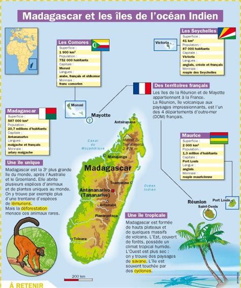 Educational Infographic Fiche Exposés Madagascar Et Les îles De Locéan Indien