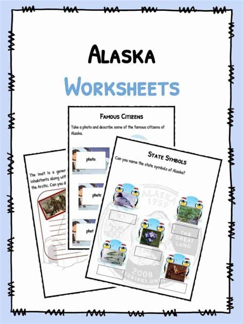 Alaska Facts Worksheets And Historical Information For Kids History