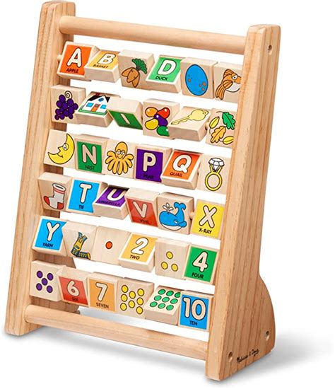 Melissa And Doug Abc 123 Abacus Classic Wooden Educational