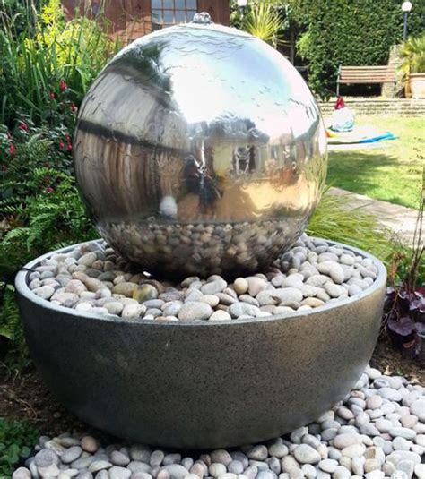 Buy the best and latest garden ball on banggood.com offer the quality garden ball on sale with worldwide free shipping. Fontaine Boule Éclipse en Acier Inox Géante 329,99