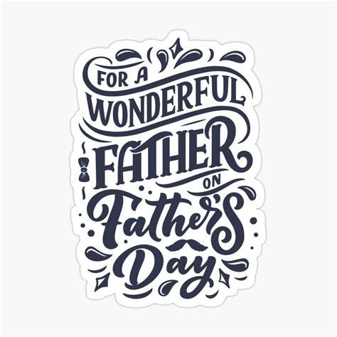 For A Wonderful Father On Fathers Day Sticker By Istickersco Father