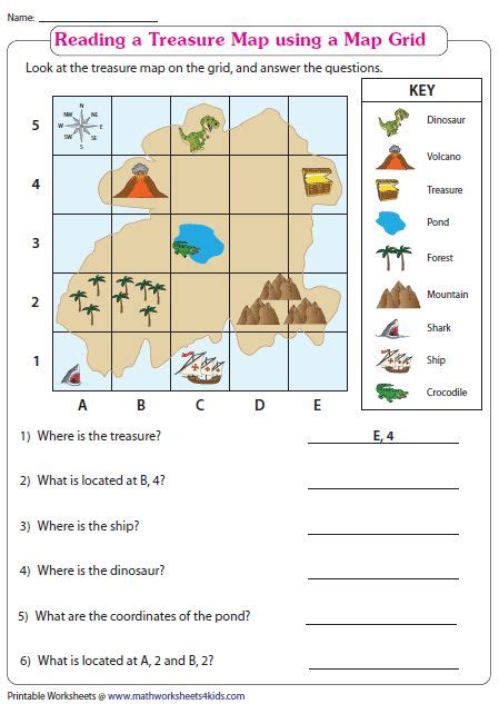 Grade 5 Map Skills Worksheets