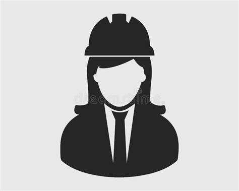 Female Engineer Icon Stock Vector Illustration Of Business 133431857