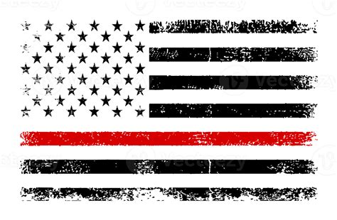 American Flag Thin Red Line Png 21436839 Png