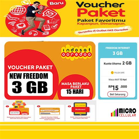 Kuota gratis indosat total 10gb. Voucher Isi Ulang Kuota INDOSAT FREEDOM 3 GB (Aktif 15 ...