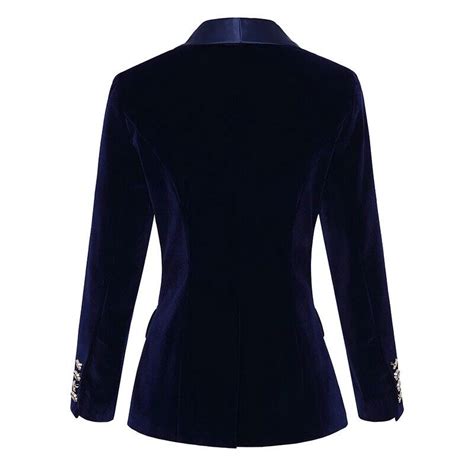 women s satin lapel collar slim fit velvet blazer coat formal office jacket suit ebay