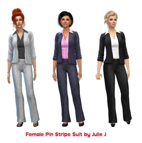 Pinstripe Suit At Julietoon Julie J Sims 4 Updates