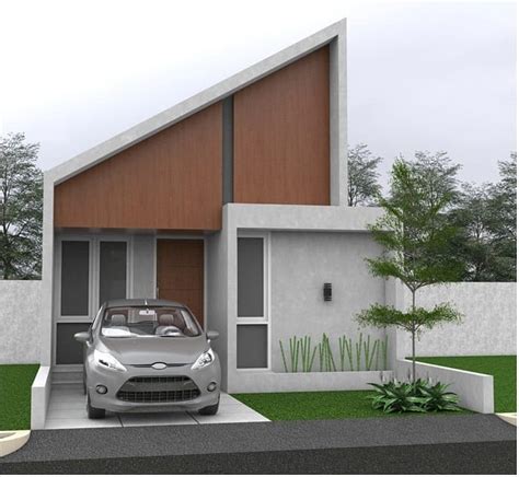 desain rumah minimalis modern ukuran      atap miring