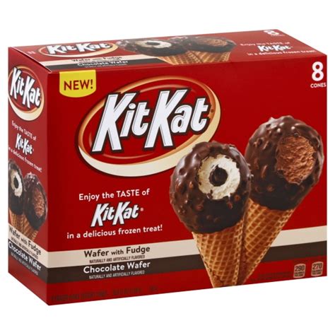 Kitkat Frozen Dairy Dessert Cone Variety Pack Box 36 8 Ounces Icecream Bar