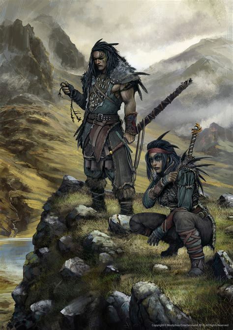 Artstation Tribe Warriors Dominik Kasprzycki Medieval Fantasy
