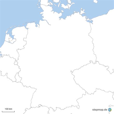 Stepmap Deutschland Weiß Landkarte Für Deutschland