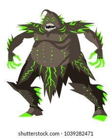 Evil Deep Abyss Monster Stock Vector Royalty Free