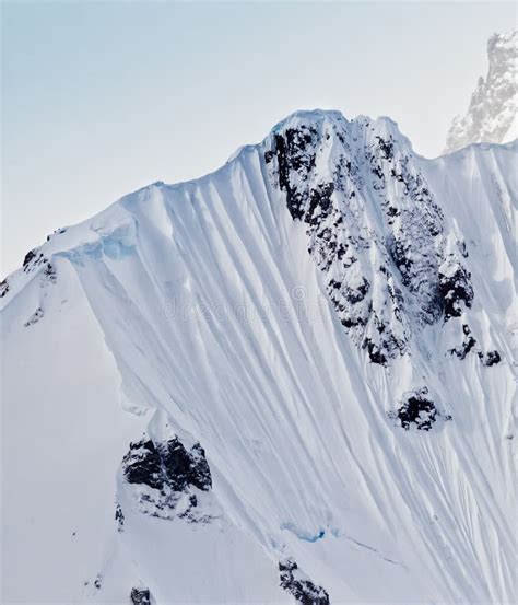 Snow Capped Mountain Peak Stock Photo Image Of Beauty 103014376