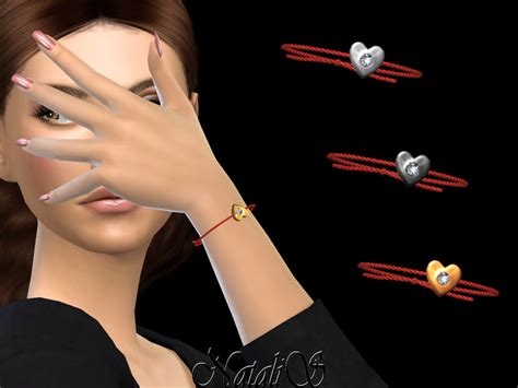 The Sims Resource Diamond Heart Bracelet By Natalis • Sims 4 Downloads