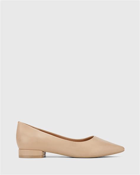 Marina Pointed Toe Flats Nude By Wittner ShoeSales