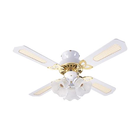 Here, your favorite looks cost less than you thought possible. Fantasia EuroFans Rio 36 inch Pull Cord White and Brass ...