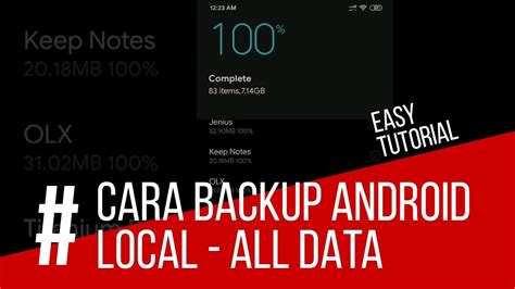 How To Backup All Android Data Youtube
