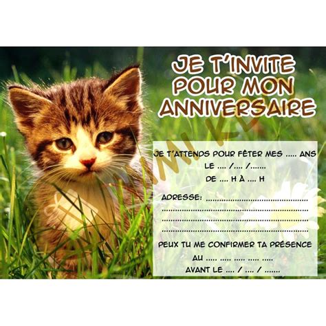 Carte anniversaire chats gratuite à imprimer Elevagequalitetouraine