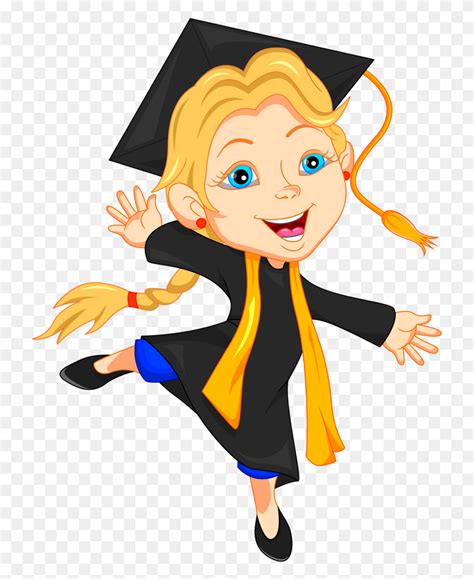 Svg Royalty Free Stock Grad Clipart Little Graduate Happy Graduate