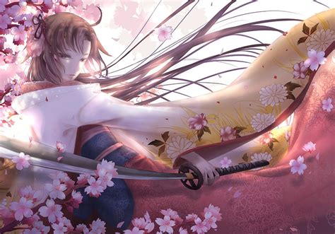 Wallpaper Girl Sword Pink Anime Katana Sakura Ken SexiezPicz Web Porn